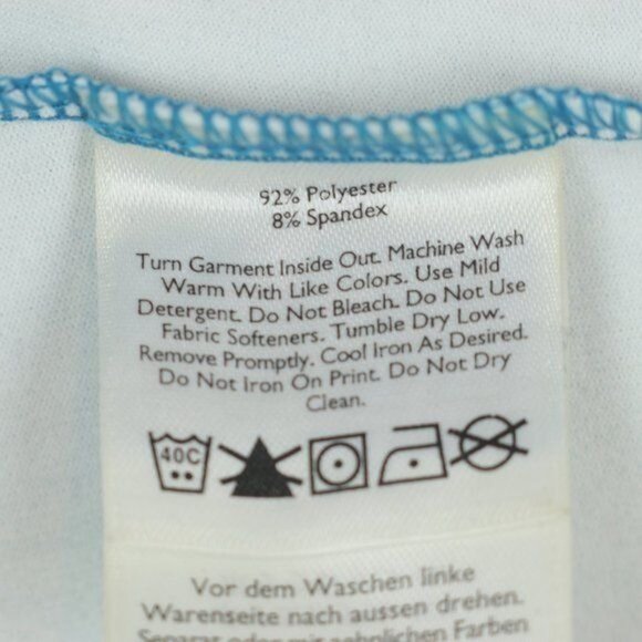 Eddie Bauer Women's Small Blue Yoga Wast Pull On A-Line Knit Skirt - Picture 7 of 7